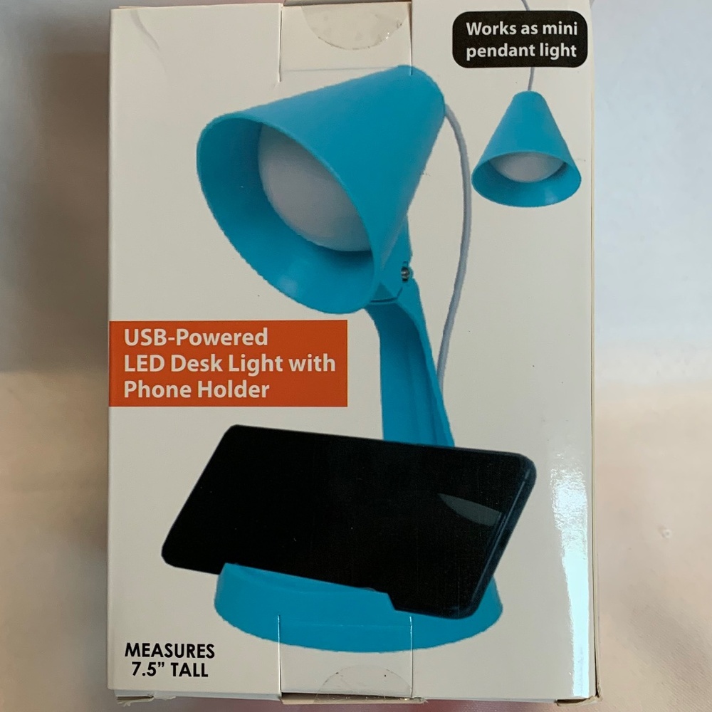 NIB! USB Powered LED Desk Light with Phone Holder! - Picture 5 of 7